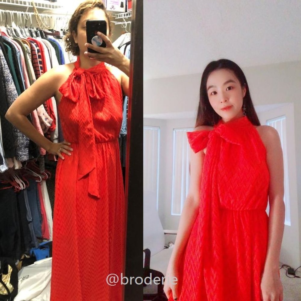 ANTHROPOLOGIE SACHIN & BABI CECELIA TIE-Neck DRESS - Picture 6 of 9